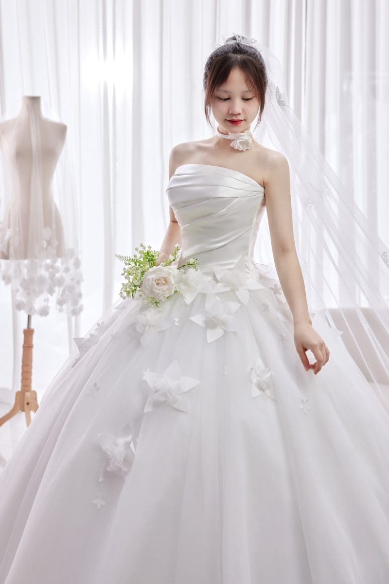 Váy cưới cúp ngực-ms-2