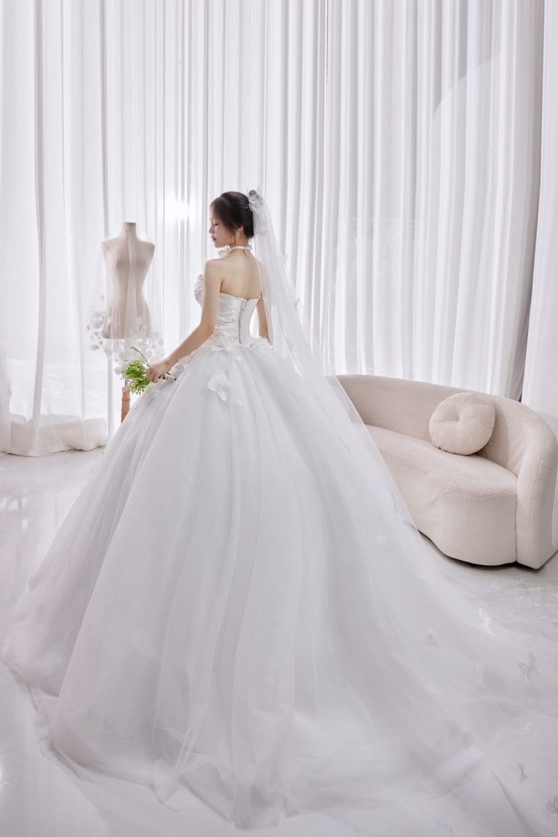 váy cưới cúp ngực ms-3
