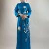 Áo Dài Bà Sui Màu Xanh Da Trời