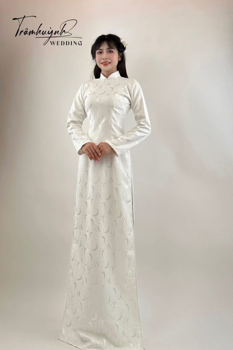 Áo Dài Cưới Trắng Truyền Thống